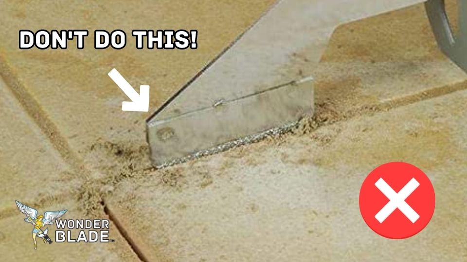 how to remove grout with an oscillating tool