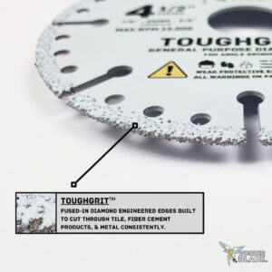 WonderBlade ToughGrit Diamond Angle Grinder Blade close up