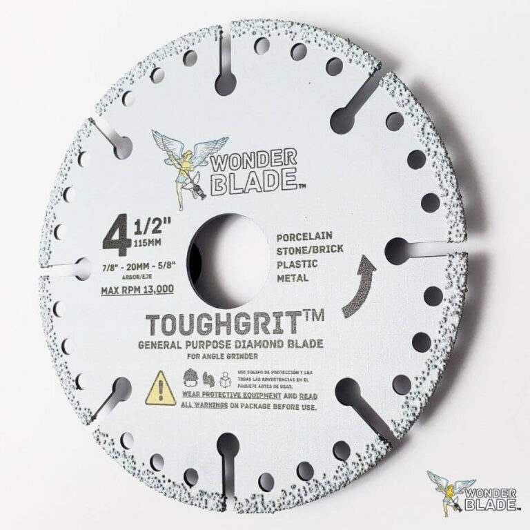ToughGrit™ Diamond Blade for Angle Grinders (4.5") WonderBlade™